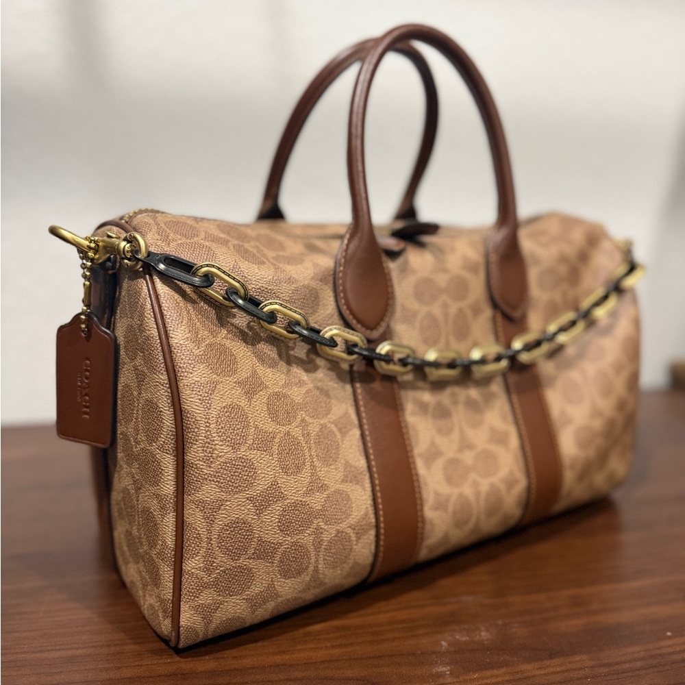Coach Compass 35 Signature Canvas